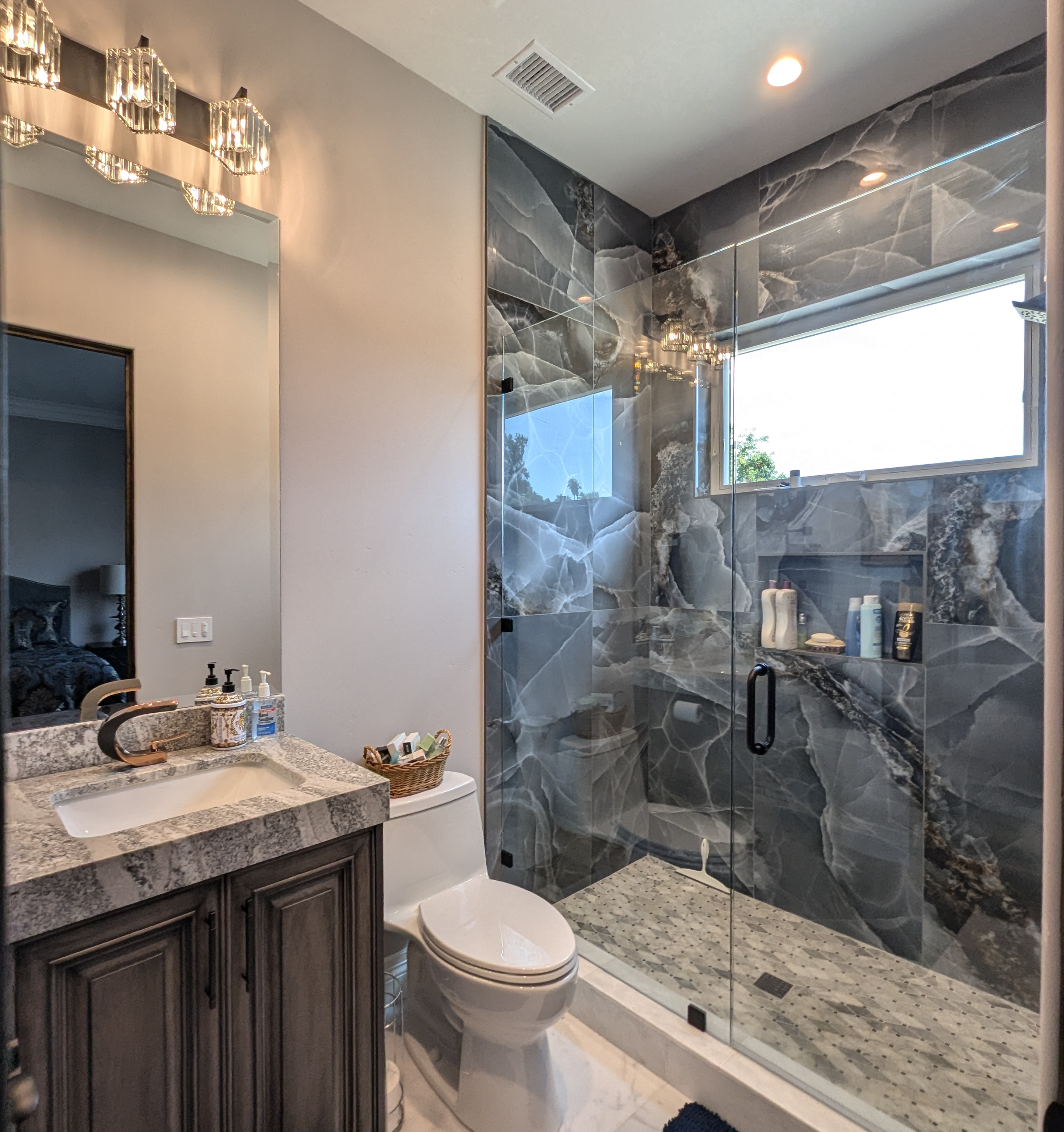 Luxury bathroom renovation in Orange County
