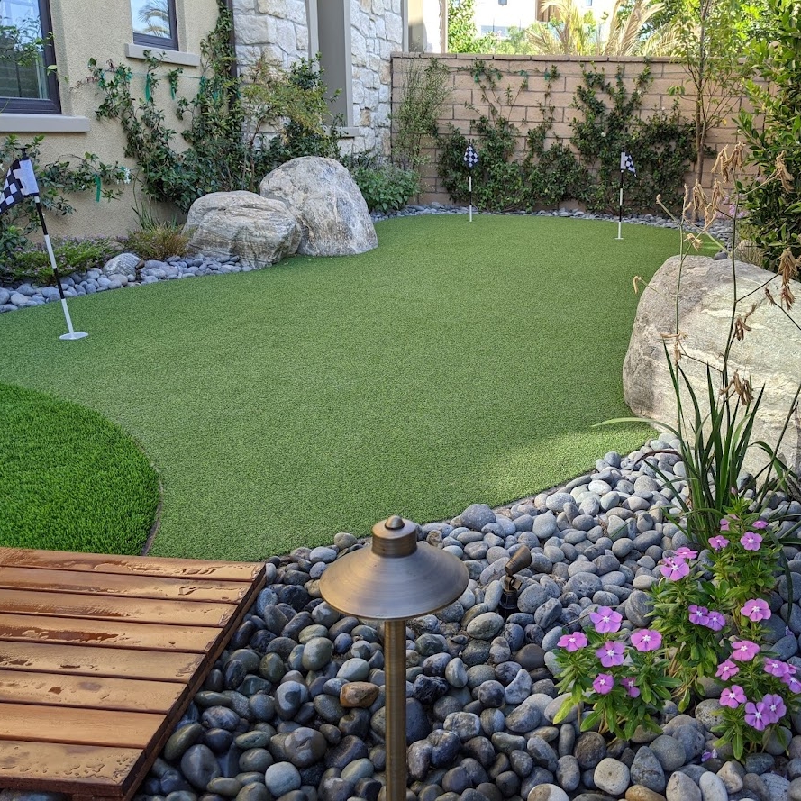 Custom Putting Green Integration